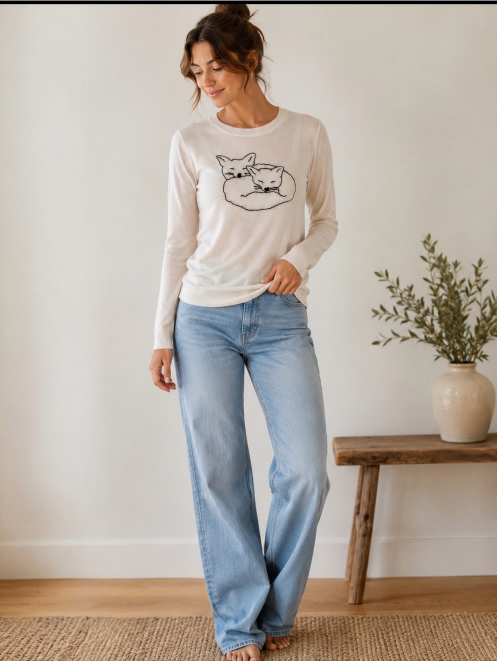 J Crew Mercantile Fox Sweater